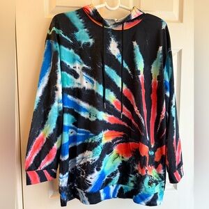 Women’s Colorful Tie-Dye Hoodie